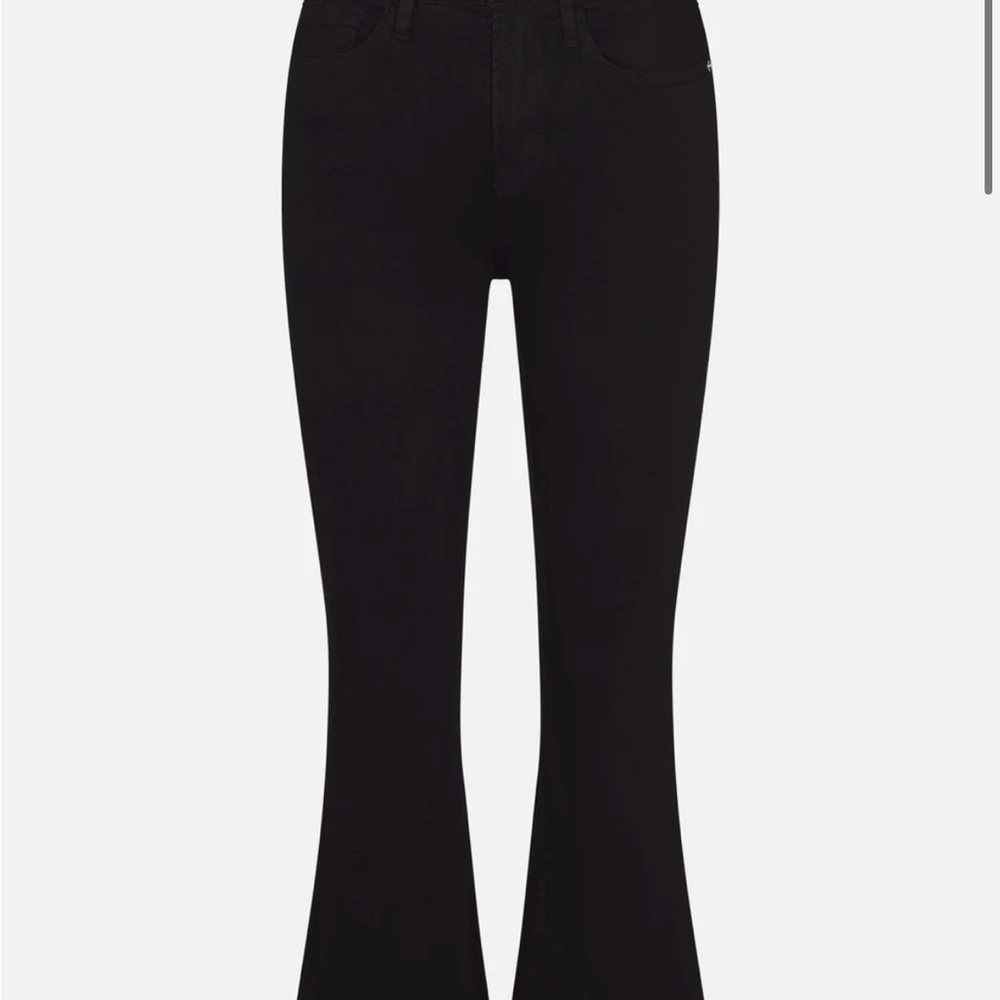 Frame Denim Black Flare Jeans